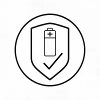 Battery safety badge